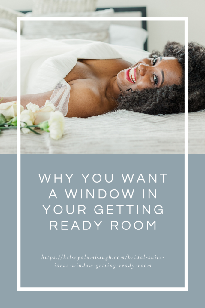 Bridal Suite Ideas - Why you should want a window in your getting ready room | Kelsey Alumbaugh Photography | #weddingdaytips #bridalsuiteideas #kcwedding #whiteironridge