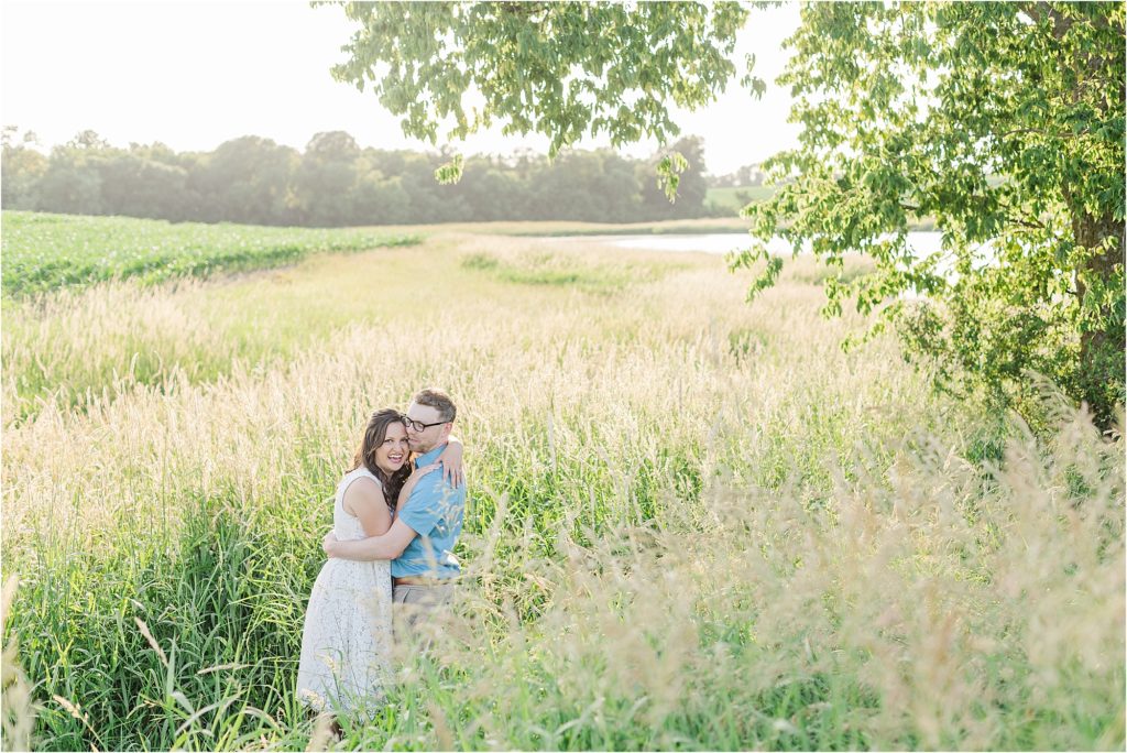 Midwest farm engagement session | missouri wedding photographer | Christina + Aaron | Kelsey Alumbaugh Photography | #engagementphotos #kcweddingphotographer #engagementphotographer #missouriweddingphotographer