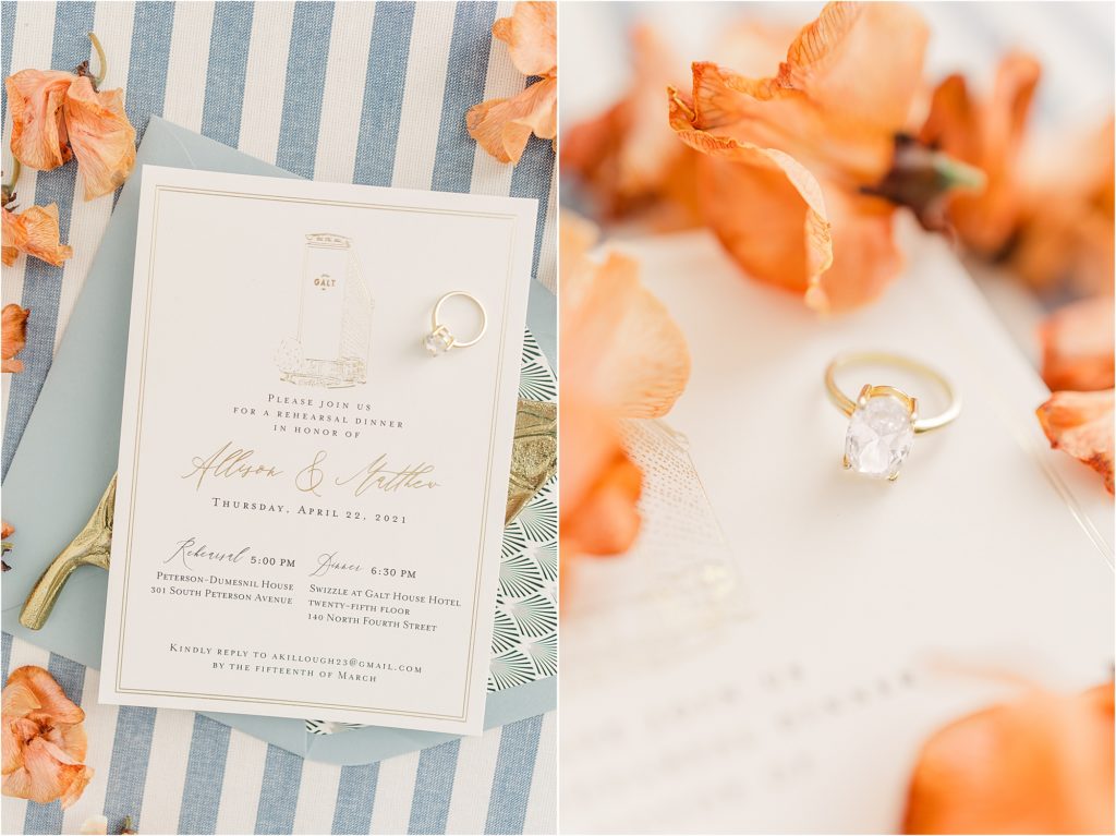 Emerson Fields Wedding Details Day | Wedding invitation + detail styling content day | Kelsey Alumbaugh Photography | #weddingdetails #emersonfieldswedding #bridaldetails