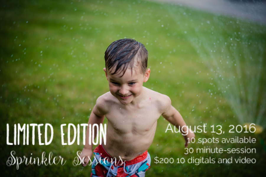Limited edition sprinkler sessions - Rocky Branch Photography