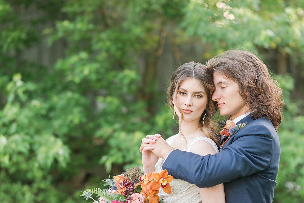 Navy + Copper Wedding Inspiration | Styled session at Fresh Air Farm 