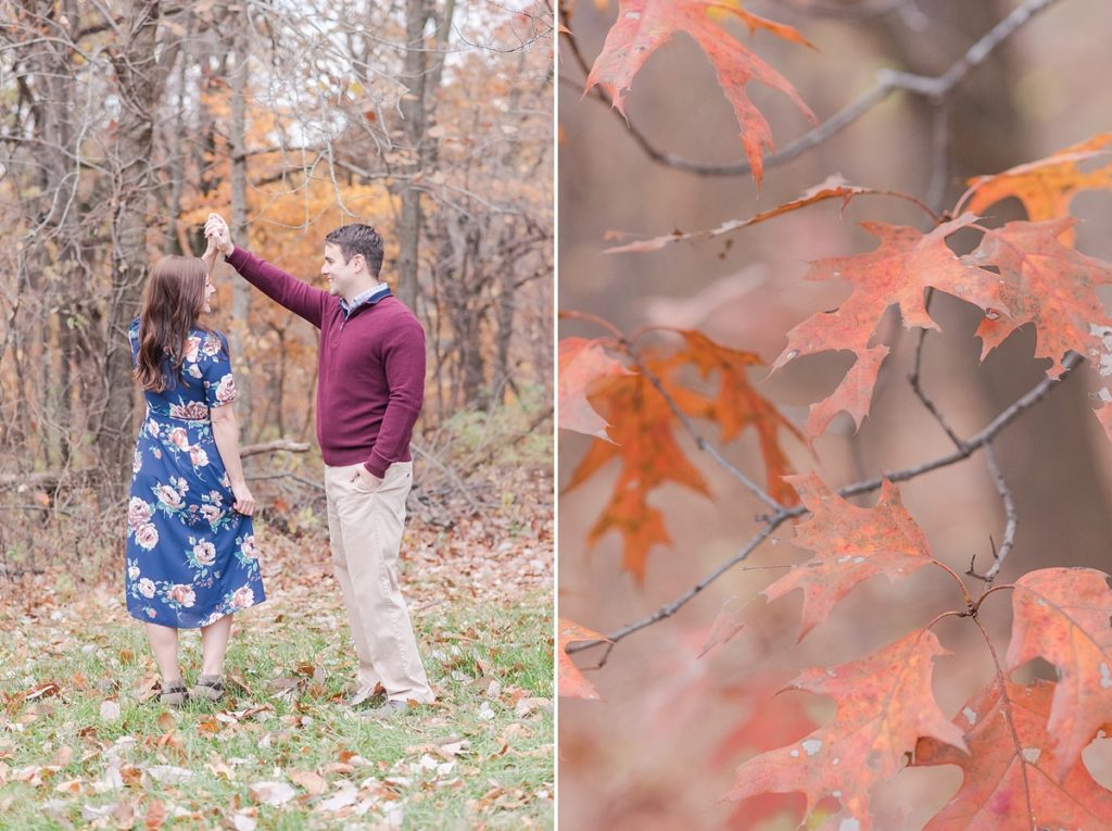 Weston Bend State Park fall engagement session
