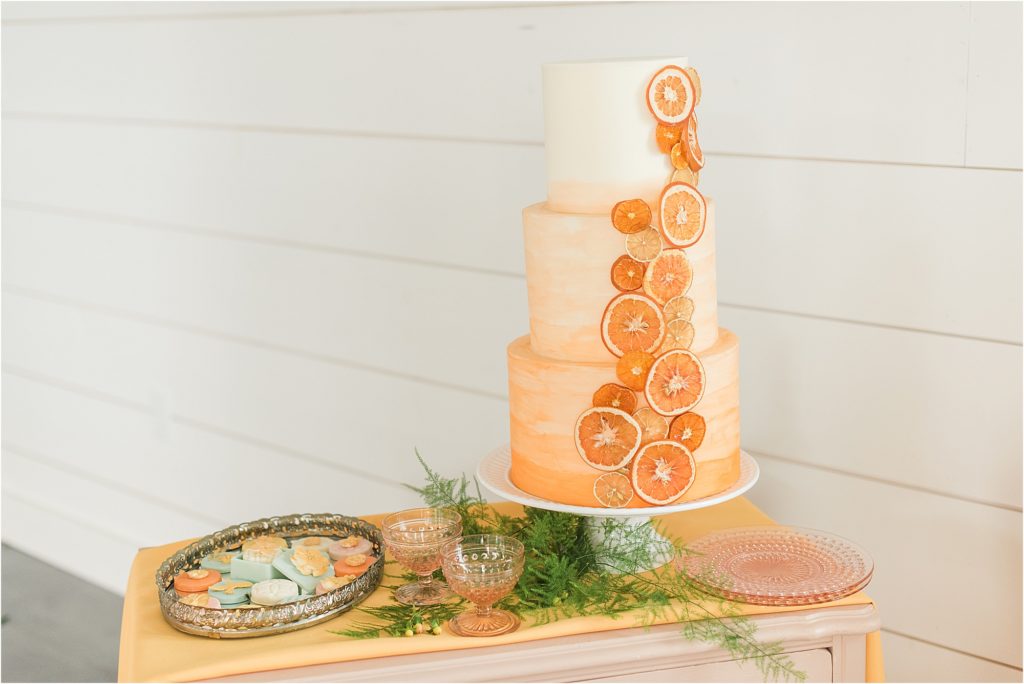 citrus cake - Emerson fields spring wedding