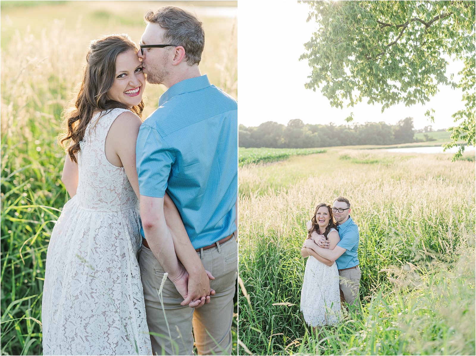 Midwest farm engagement session | Missouri wedding photographer ...